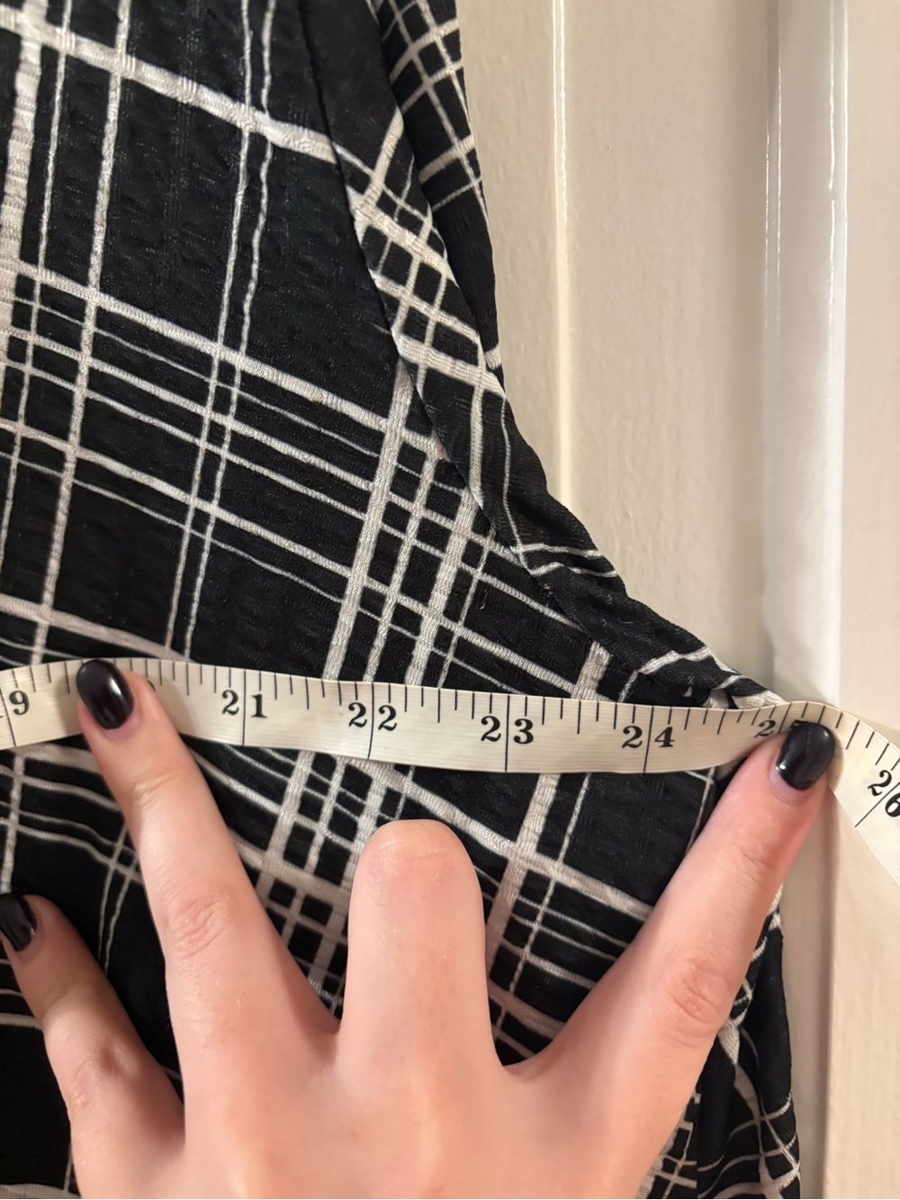 ASOS Plaid Print Trapeze Dress - Picture 9 of 9